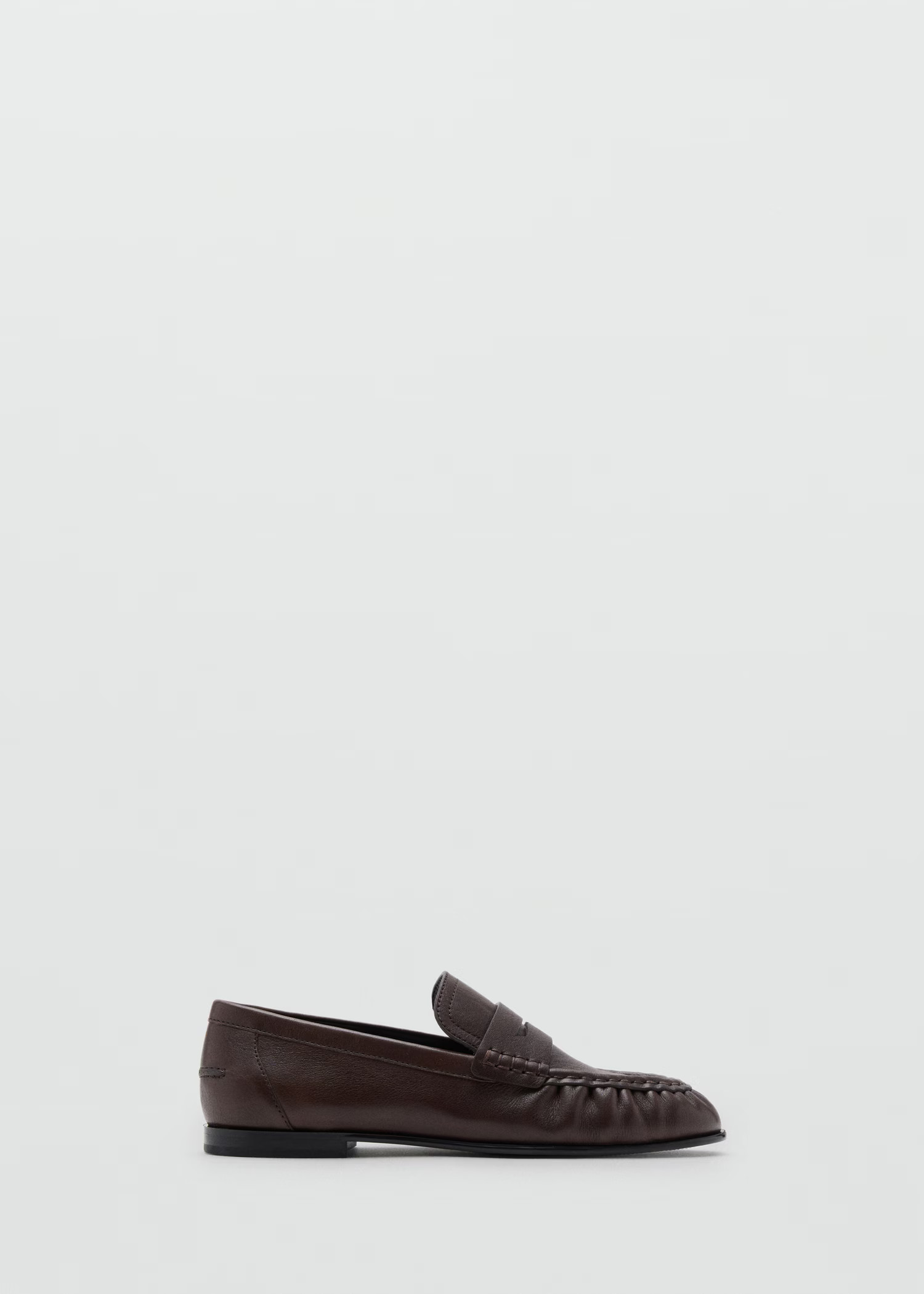 Leather penny loafers - Women | MANGO USA | Mango (US/MX/AU)