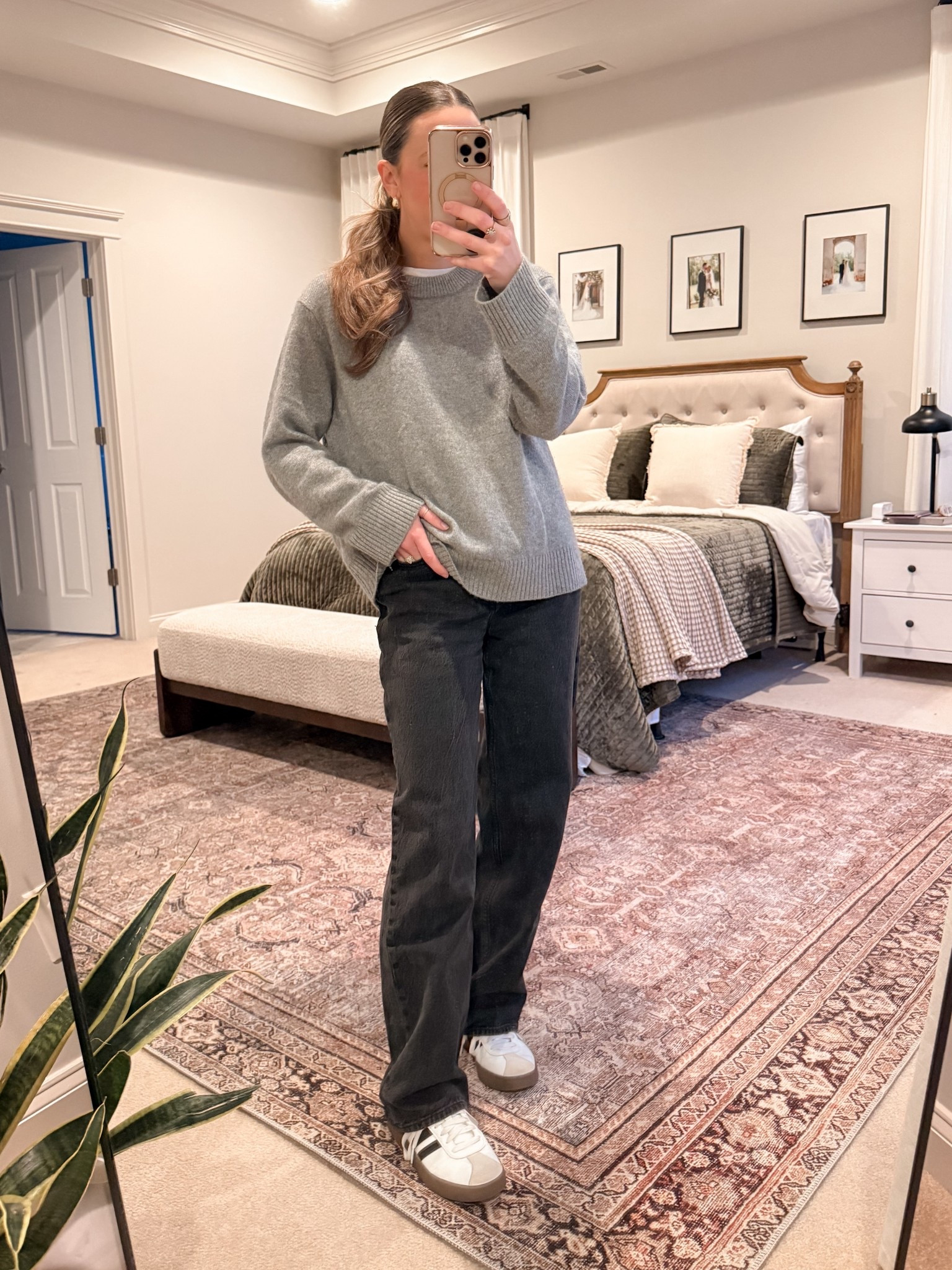 Luxury Basic on Repeat 🤍

• Quince Mongolian Cashmere Sweater
• Abercrombie high rise loose jeans
• Adidas VL Court sneakers

This Quince Mongolian cashmere sweater feels SO luxurious — soft, elevated, and the kind of piece that instantly upgrades simple denim.

It’s lightweight enough for spring but still cozy for cooler mornings. Paired with high-rise loose jeans and Adidas VL Courts, it’s the perfect mix of polished and casual.

Use my Quince code INFG-25SIMPLYCHICMAMA10 for savings 🤍 The quality for the price truly makes this one a capsule wardrobe staple.

Perfect for:
• Cashmere sweater outfit
• Quince cashmere review
• Casual chic mom outfits
• High rise loose jeans
• Elevated everyday basics
• Spring capsule wardrobe
• Classic minimalist style

This is an easy, wear-on-repeat outfit that works for school drop-off, errands, and weekend coffee runs.

#LTKmomlife #LTKootd