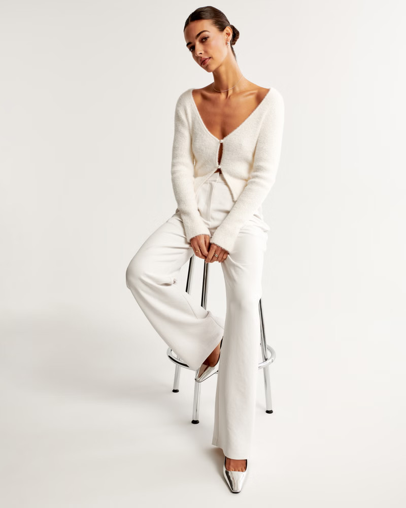 Women's Ribbed Short Cardigan | Women's Tops | Abercrombie.com | Abercrombie & Fitch (US)