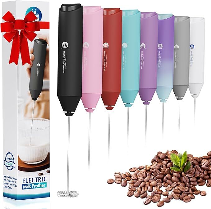 Powerful Milk Frother Handheld Foam Maker, Mini Whisk Drink Mixer for Coffee, Cappuccino, Latte, ... | Amazon (US)