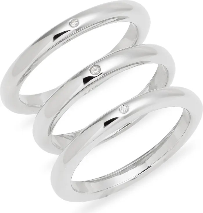 Nordstrom Demi Fine Set of 3 Skinny Band Rings | Nordstrom | Nordstrom