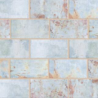 Biarritz Blue 3 in. x 6 in. Ceramic Wall Tile (5.72 sq. ft. / Case) | The Home Depot
