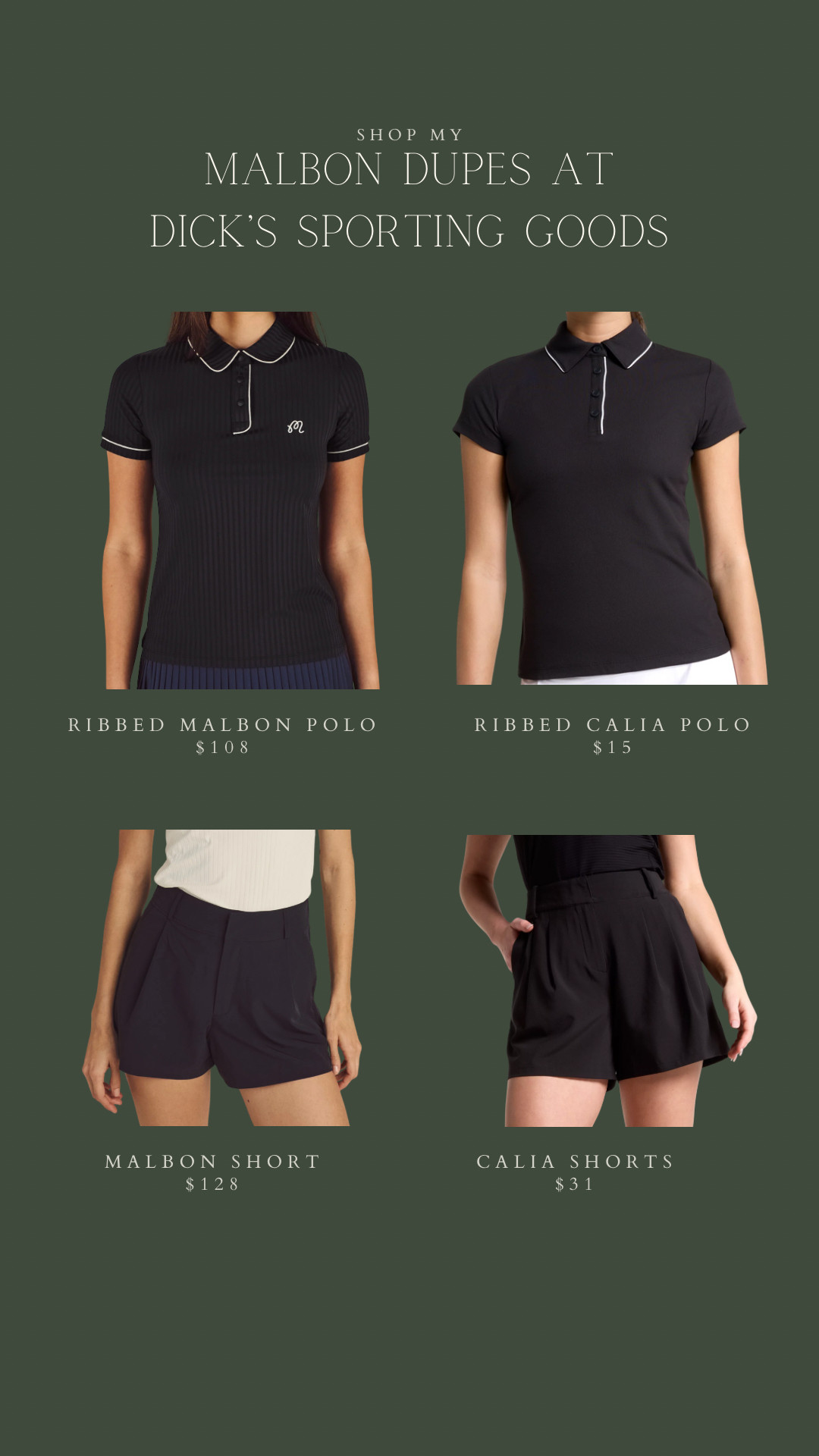 Malbon Golf Dupes 

 

#LTKActive #LTKfitnessgoals