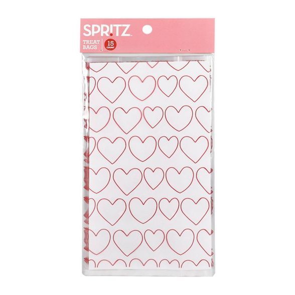 15ct Kids' Valentine's Day Cello Gift Bags - Spritz™ | Target