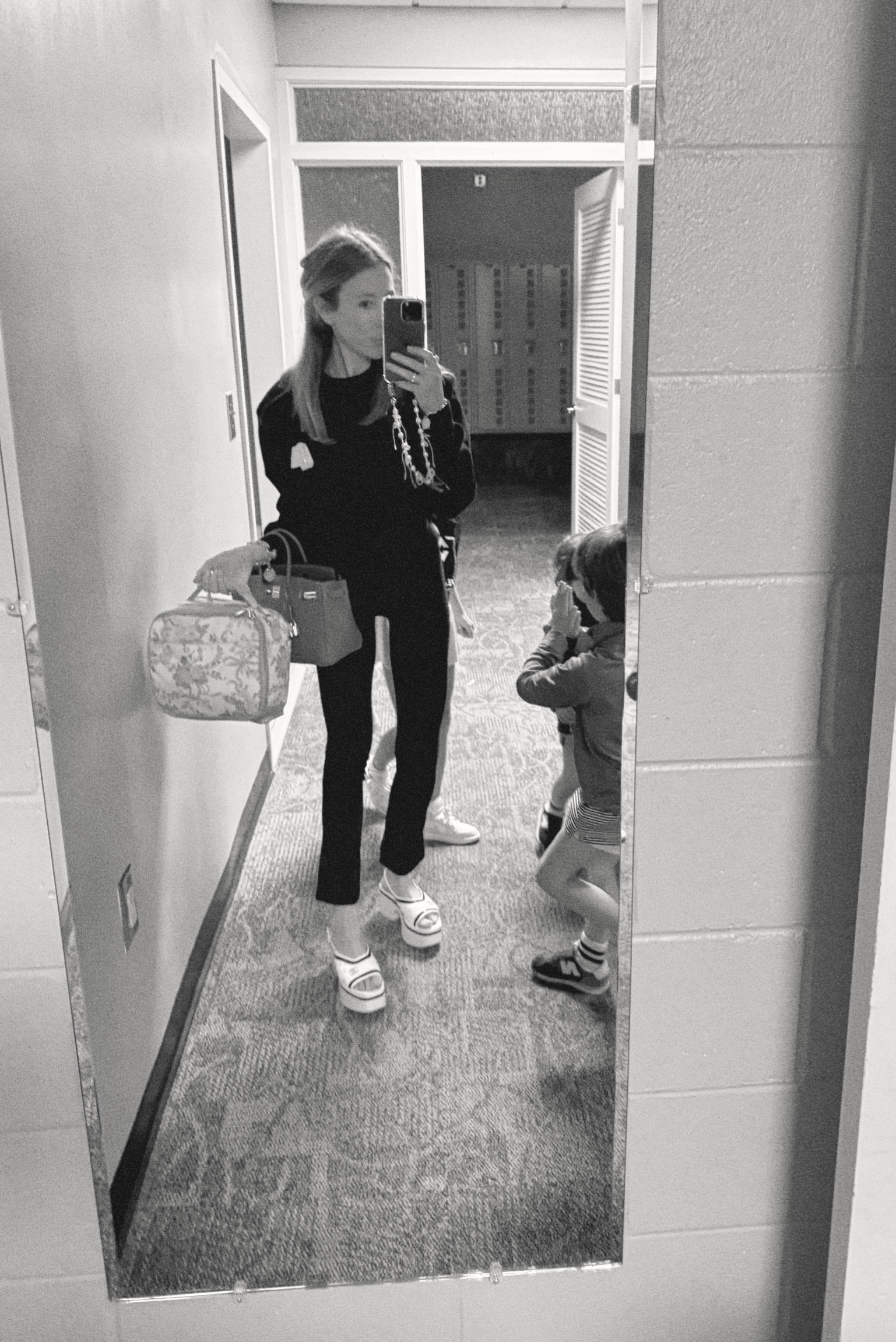 Bad picture of a great mom outfit. Felt dressed up but casual enough for sports. 