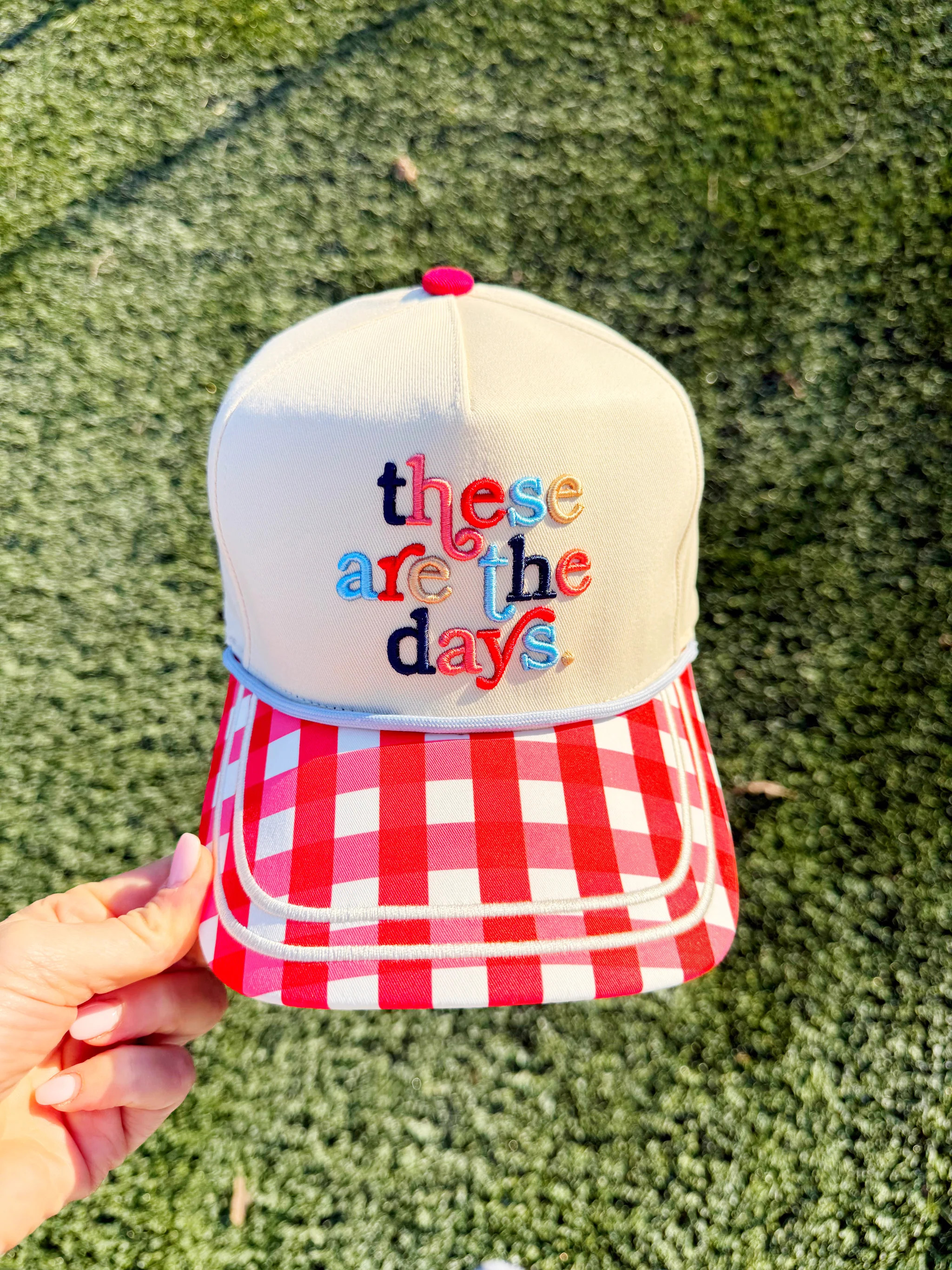 These are The Days Gingham Hat - Pre Order | Poppy & Pine