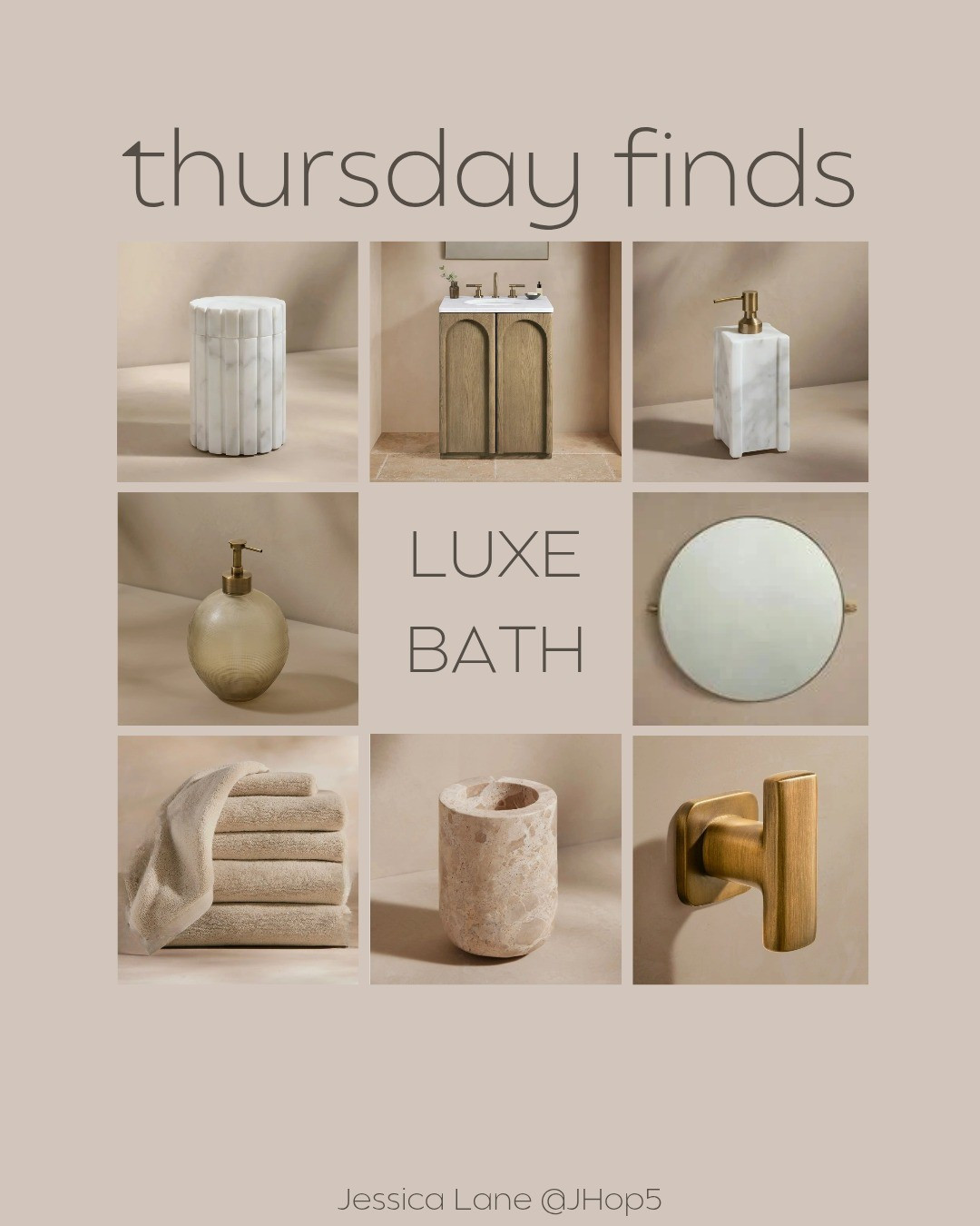 Luxe bath accessories from Arhaus to elevate your bathroom game. Chic, functional, and timeless.#BathroomGoals #HomeStyle

#LTKHome #LTKFindsUnder100 #LTKselfcare