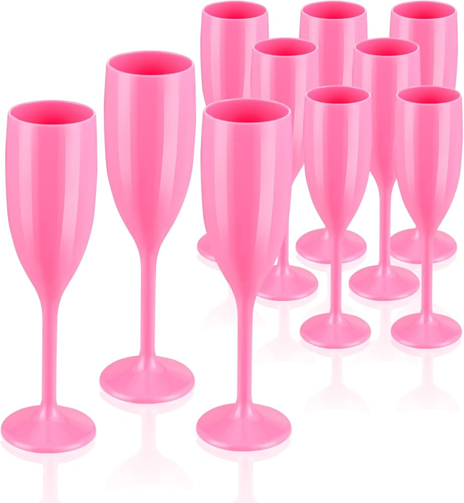 Champagne Flute Acrylic Champagne Glasses Wedding Toasting Champagne Flute Goblet Plastic Reusabl... | Amazon (US)