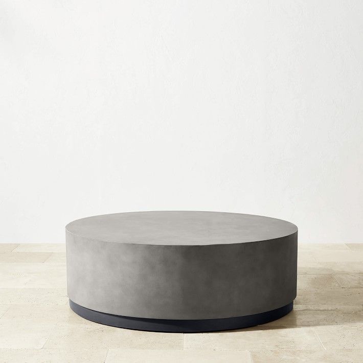 Lucca Round Concrete Coffee Table | Williams-Sonoma