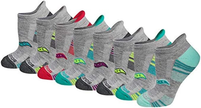 Saucony Women's Rundry Performance Heel Tab Athletic Socks, Available in S-l (8, 16, 24 Pairs) | Amazon (US)