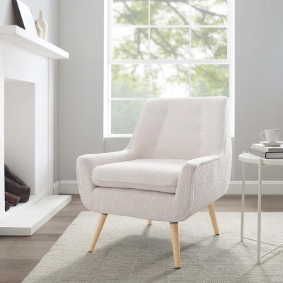 Trelis Sherpa Chair, White | Ashley Homestore