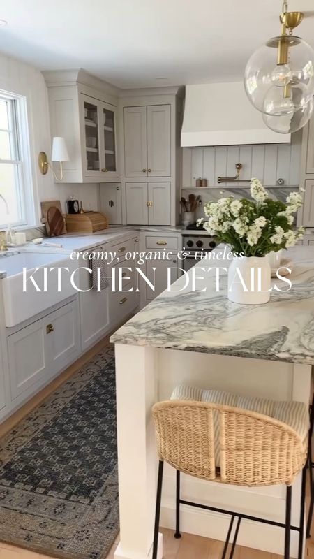 Bright and airy timeless kitchen with natural finishes including marble, unlacquered brass, rattan stools and more. Shop the look and follow @pennyandpearldesign for more interior design and home style ✨



#LTKhome #LTKstyletip #LTKFind