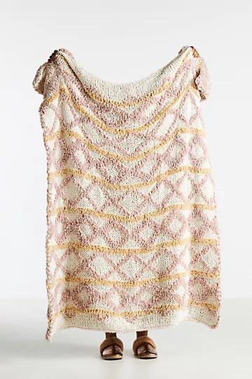Georgie Cozy Knitted Throw Blanket | Anthropologie (US)