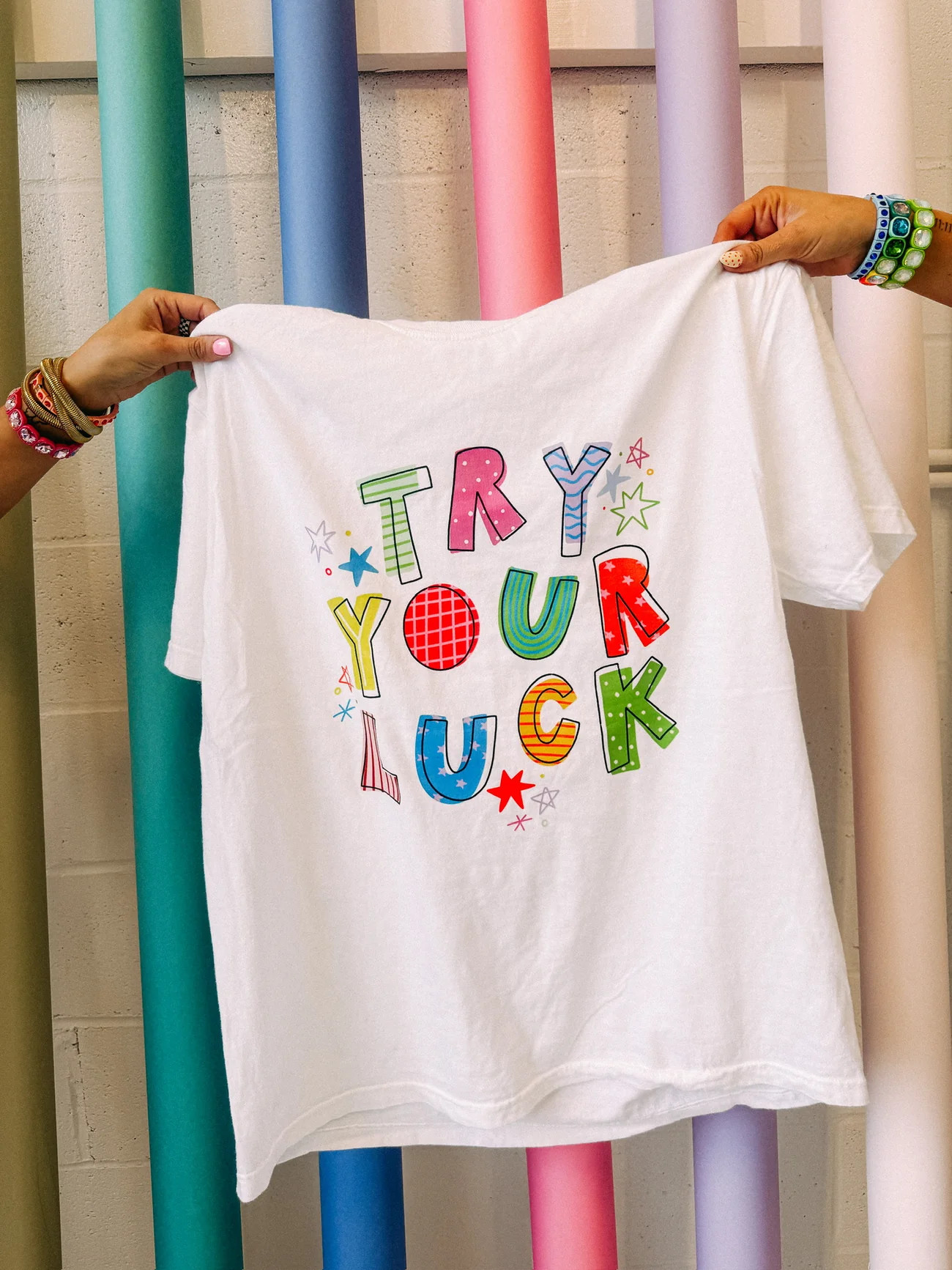 ETTA OG | try your luck graphic tee - white | Etta+East