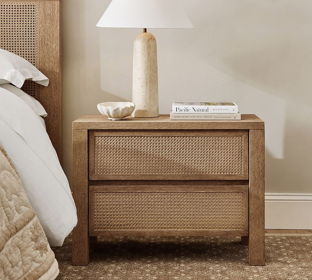 Marina Cane Nightstand (32") | Pottery Barn (US)