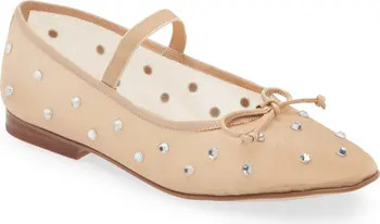 Releve Crystal Embellished Mary Jane Flat (Women) | Nordstrom