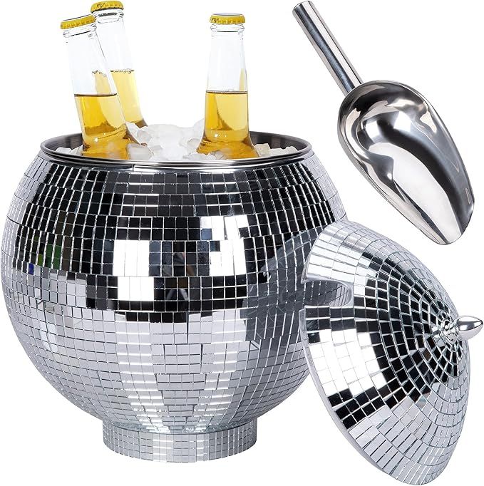 RunNico 2.8L Disco Ice Bucket Set - Removable and Washable Retro Drink Bucket Party Supplies- Dou... | Amazon (US)