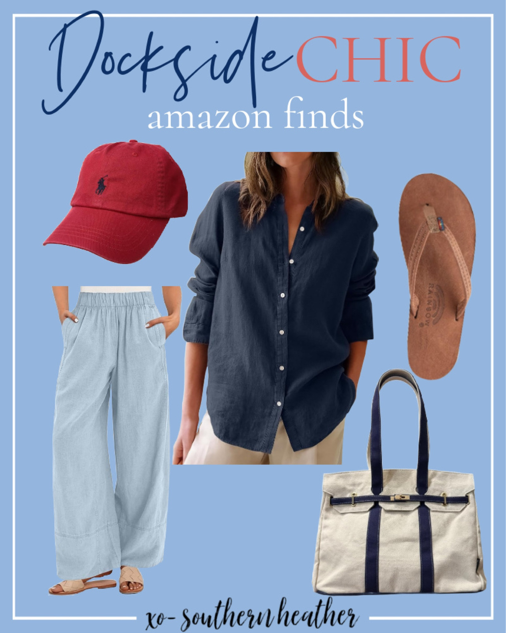 Dockside Chic Amazon Finds
🇺🇸 🚤 
Classic Americana Style for life on the dock. 

