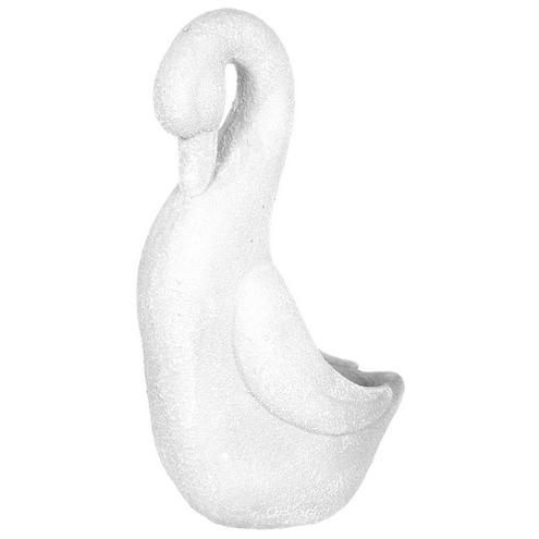 12" MGO Decorative Swan Planter - White-White-7762611993400   | Burkes Outlet | bealls