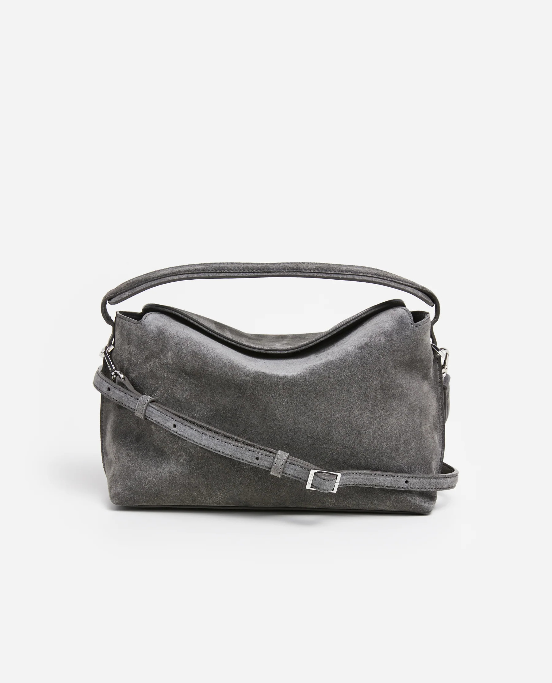 Hera Handbag Suede Grey | Flattered
