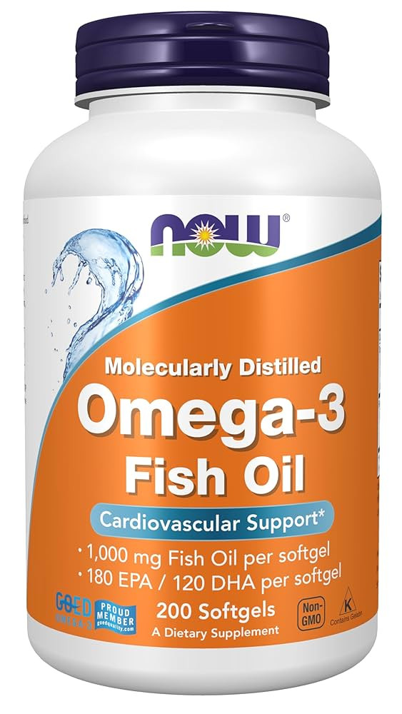 NOW Foods Supplements, Omega-3 180 EPA / 120 DHA, Molecularly Distilled, Cardiovascular Support*,... | Amazon (US)