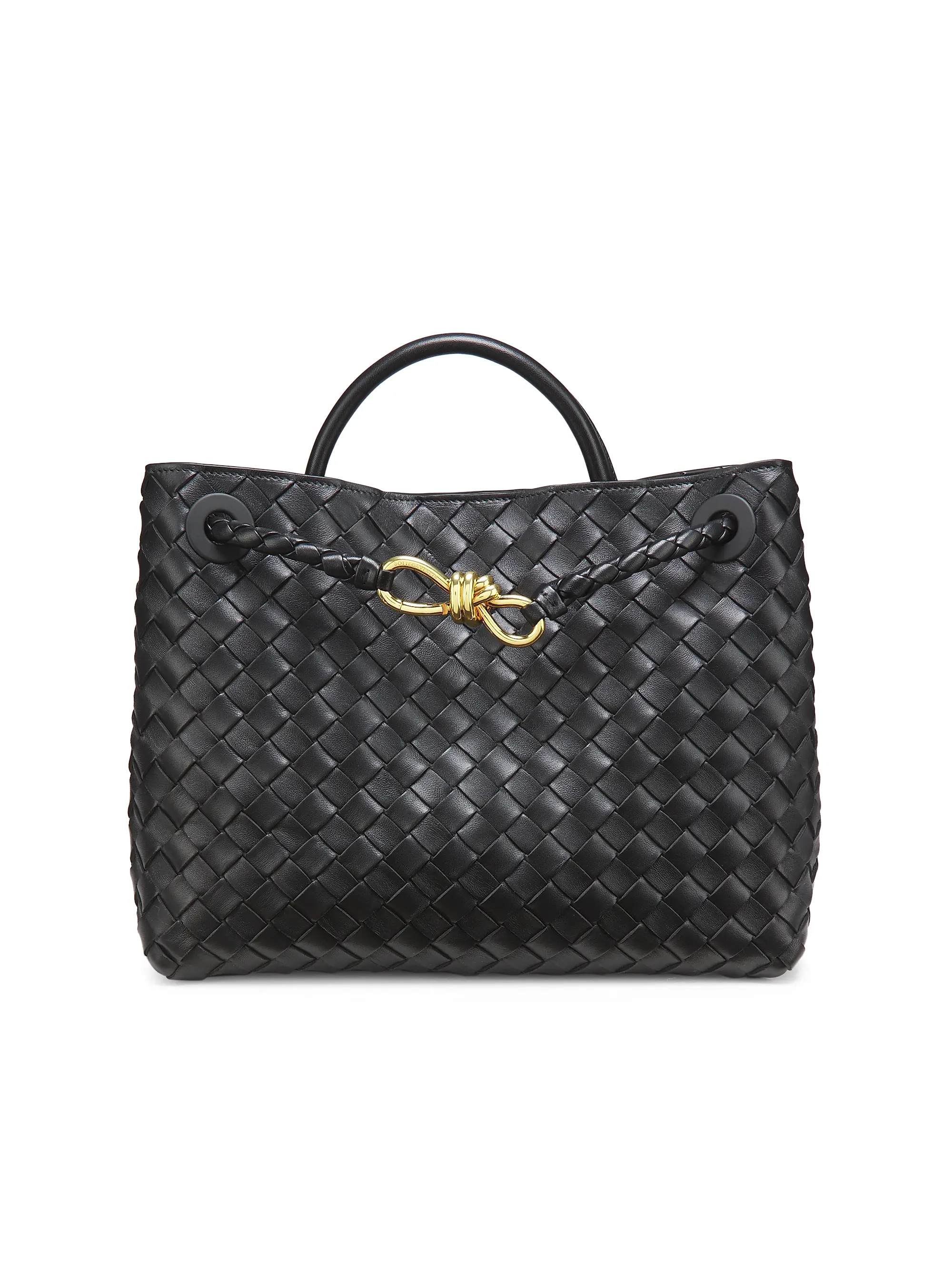 Bottega Veneta Medium Andiamo Intrecciato Leather Top-Handle Bag | Saks Fifth Avenue | Saks Fifth Avenue
