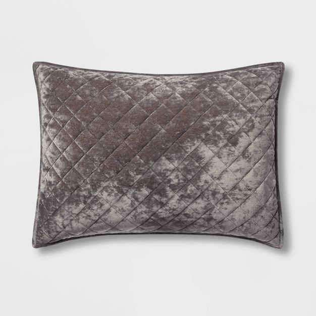 Velvet Diamond Stitch Quilt Sham - Threshold™ | Target