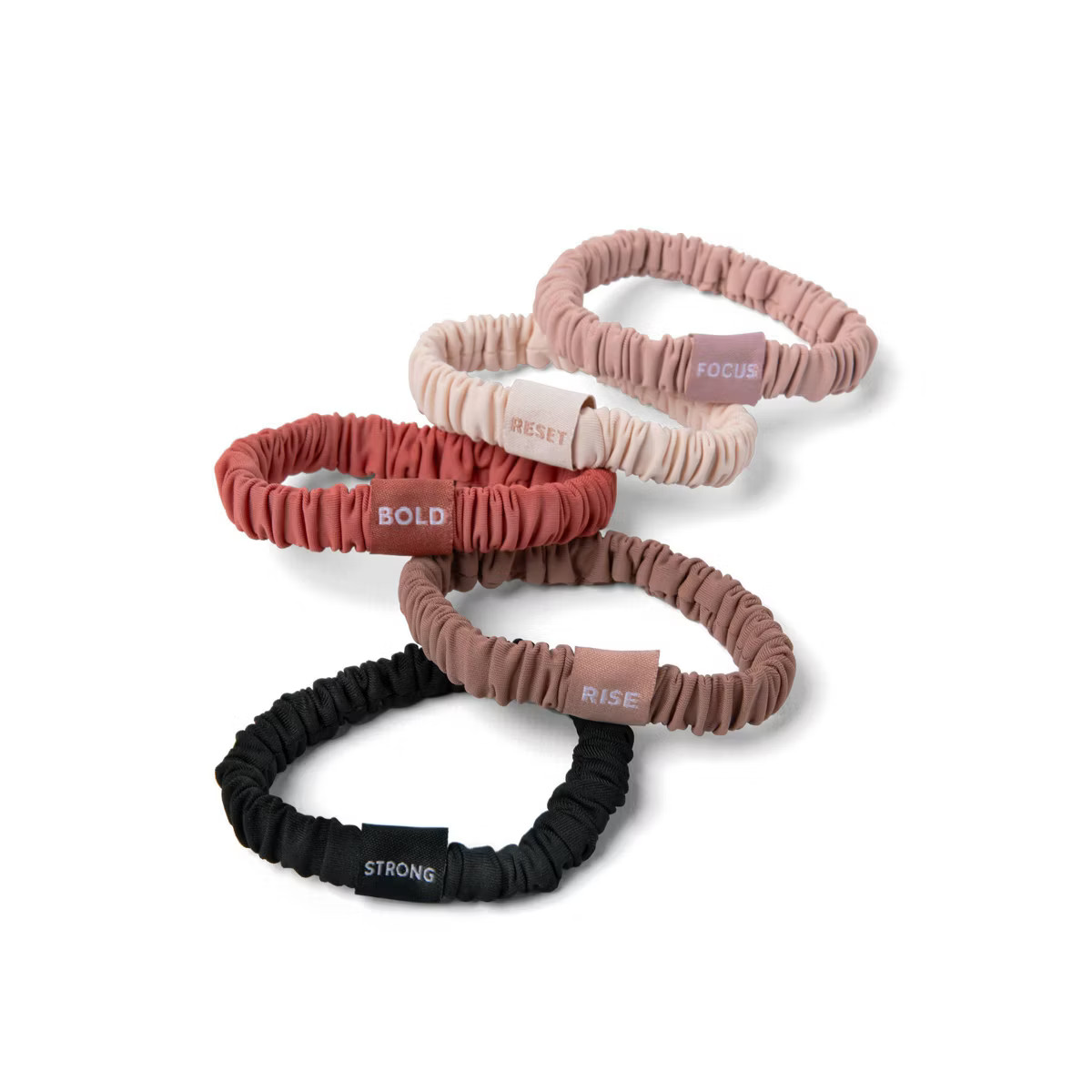 The Hair Edit Affirmation Ribbons Skinny Scrunchies - 5pk | Target