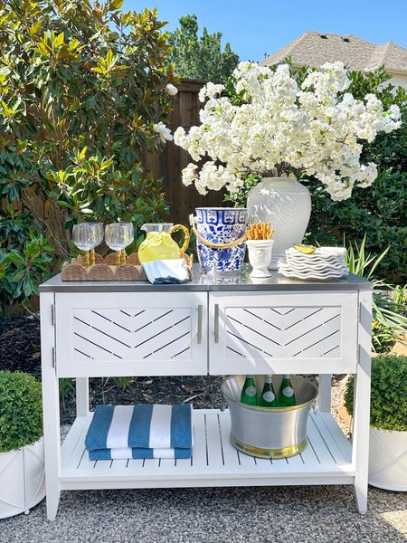 Outdoor entertaining with @Frontgate ☀️ They have the most beautiful selection of entertaining essentials from chic beverage tubs to versatile serving consoles perfect for summer gatherings! #ad #Frontgatepartner #Frontgate

#LTKFindsUnder50 #LTKSaleAlert #LTKHome