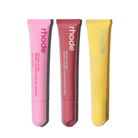 the peptide lip trio lemontini, jelly bean, salty tan | rhode skin