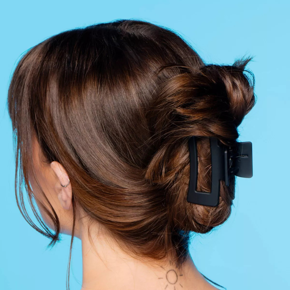Gimme Beauty Medium Rectangle Claw Clip - 2pc - Black/Tortoise | Target