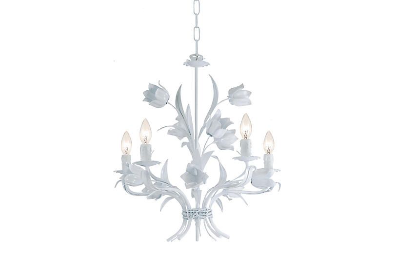 Amour Chandelier, White | One Kings Lane