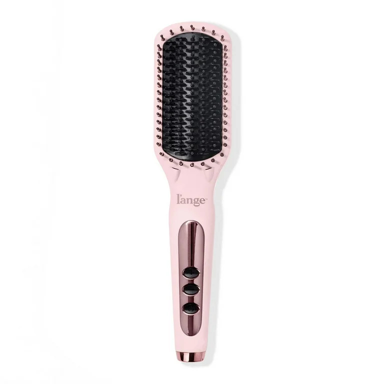 L'ange Hair Le Vite Hair Straightener Brush | Heated Hair Straightening Brush Flat Iron, Blush | Walmart (US)
