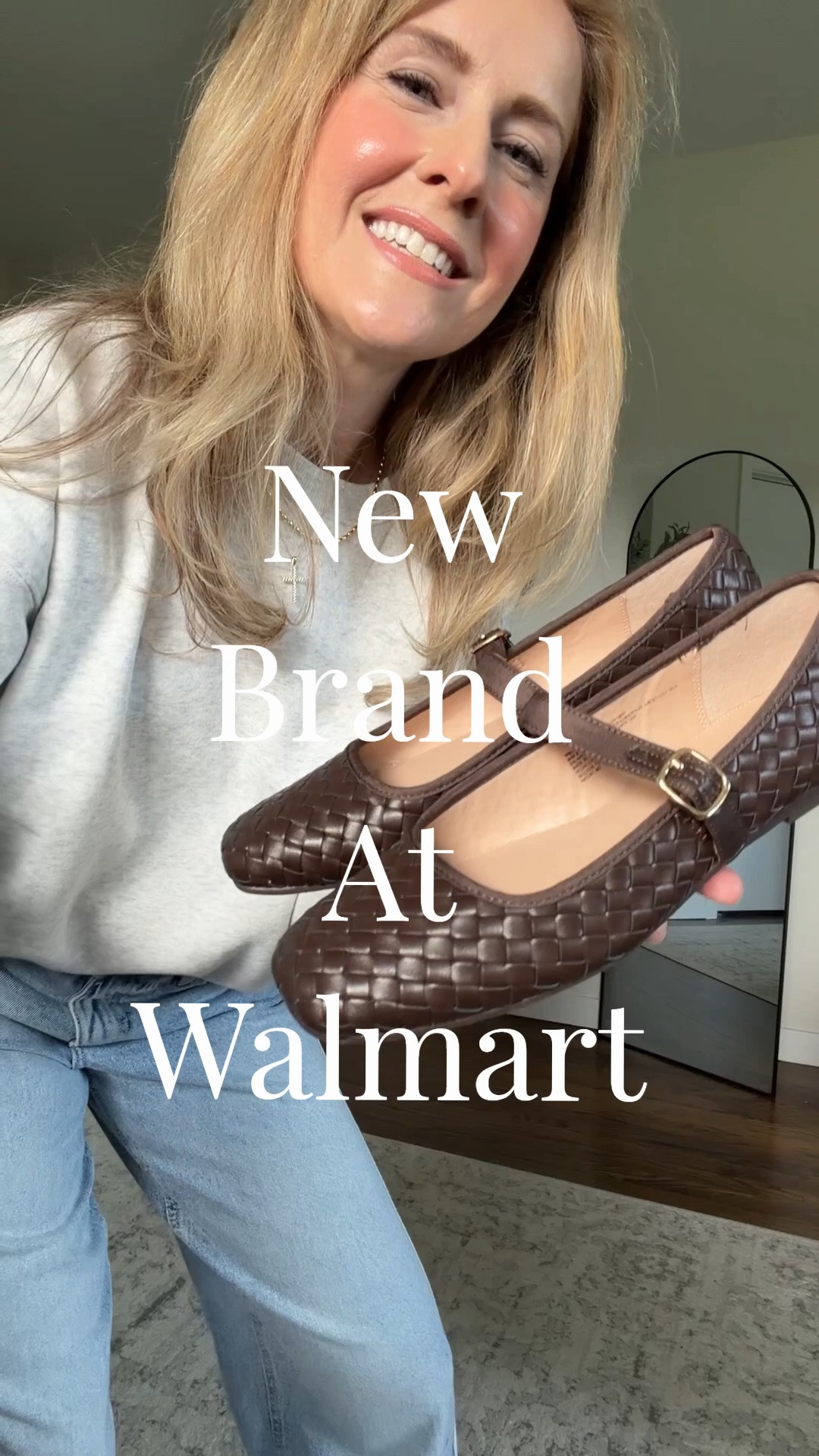 I grabbed these new chocolate brown woven mary Jane flats from Walmarts new scenario brand and they seem really great so far! They look like a Nordstrom find, but the price tag says Walmart. 👏🤎 Fit is true to size. #walmartfashion

#LTKOver40