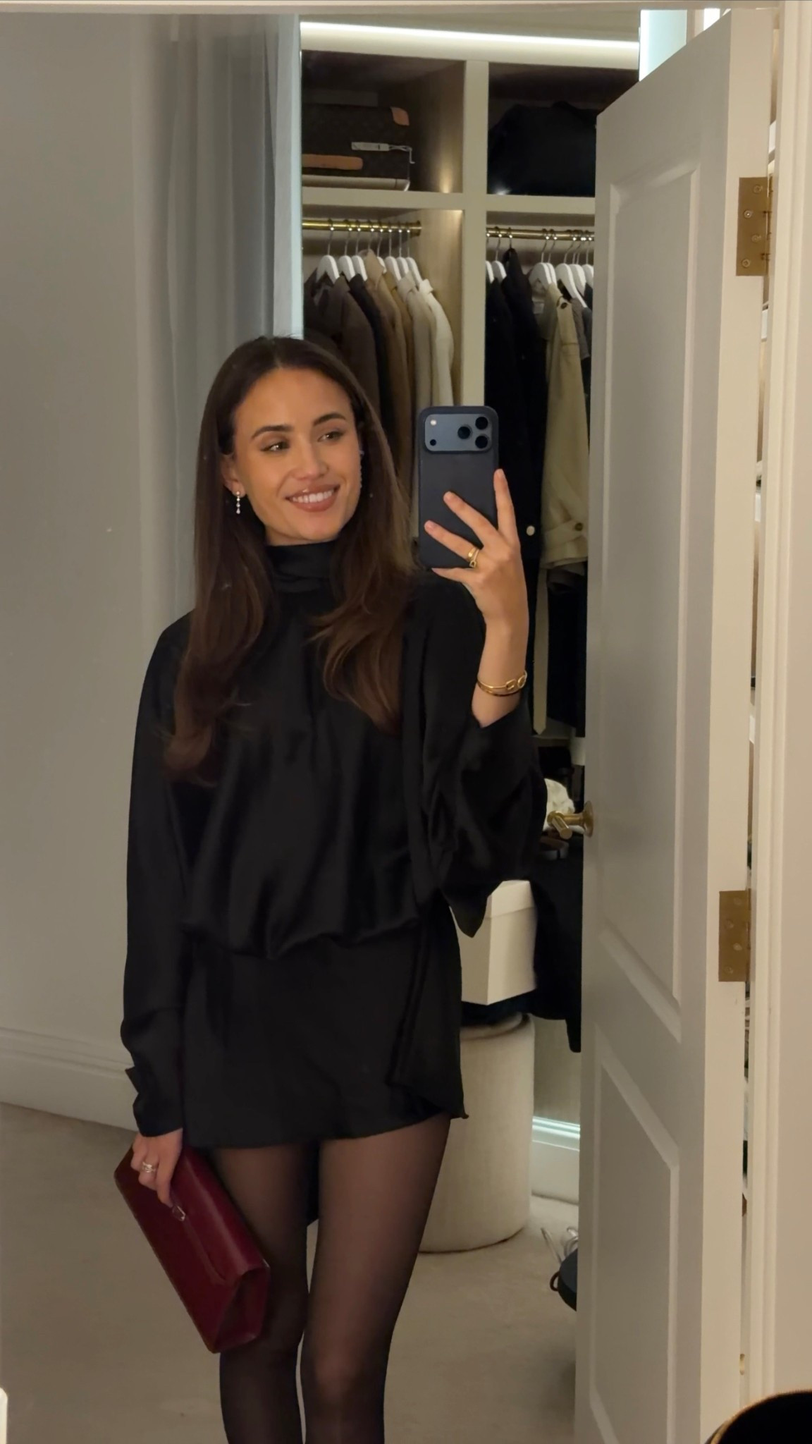 A evening with Chopard🤍 wearing a beautiful black dress by Zara styled with a red Verafied clutch, Jimmy Choo heels and Idyl earrings 

#LTKdresses #LTKdatenight #LTKFashionMonth