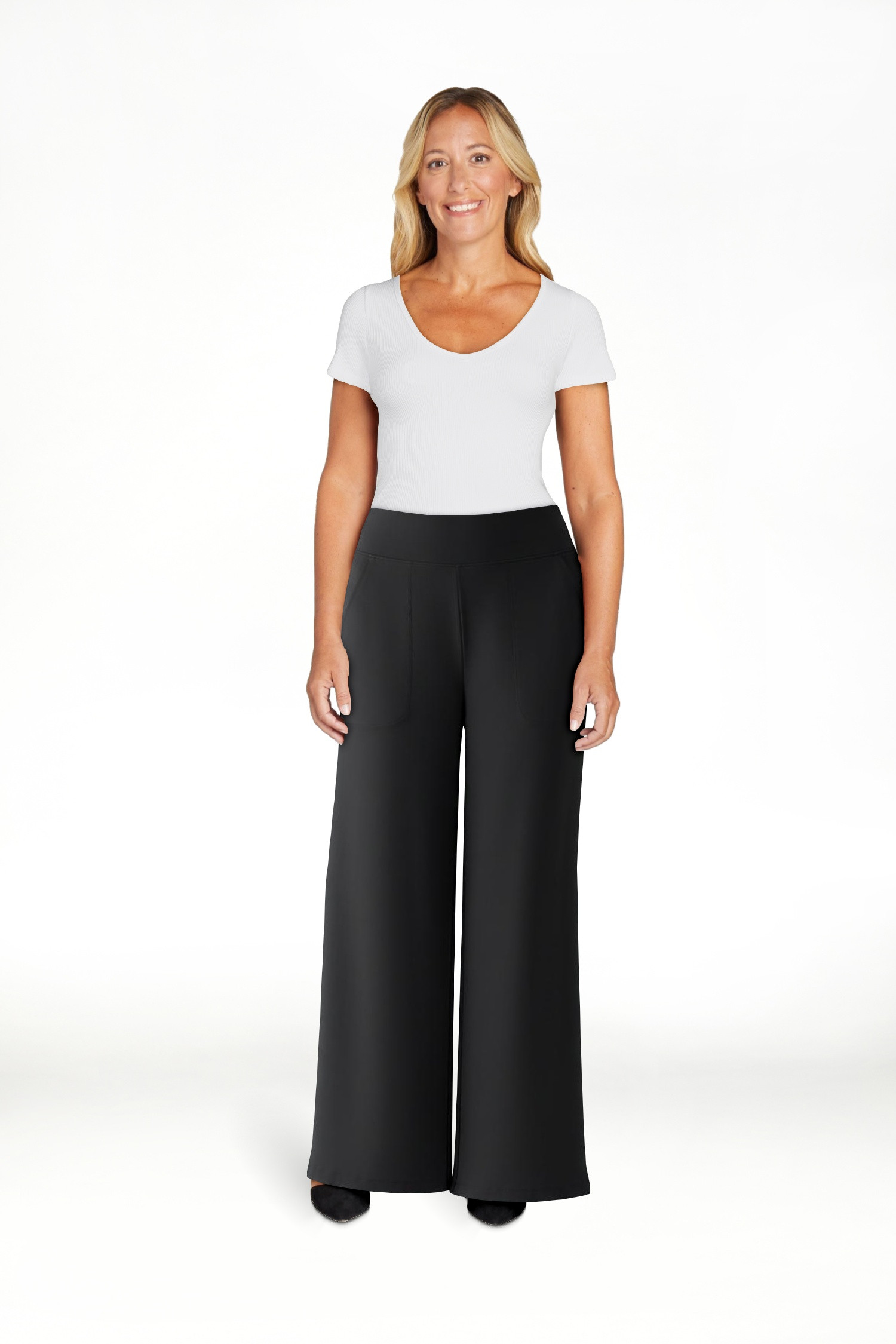 G4Free BareFeel 25"/27"/29" Inseam High Stretch Wide Leg Yoga Pants Ankle Length Casual Lounge Pa... | Walmart (US)