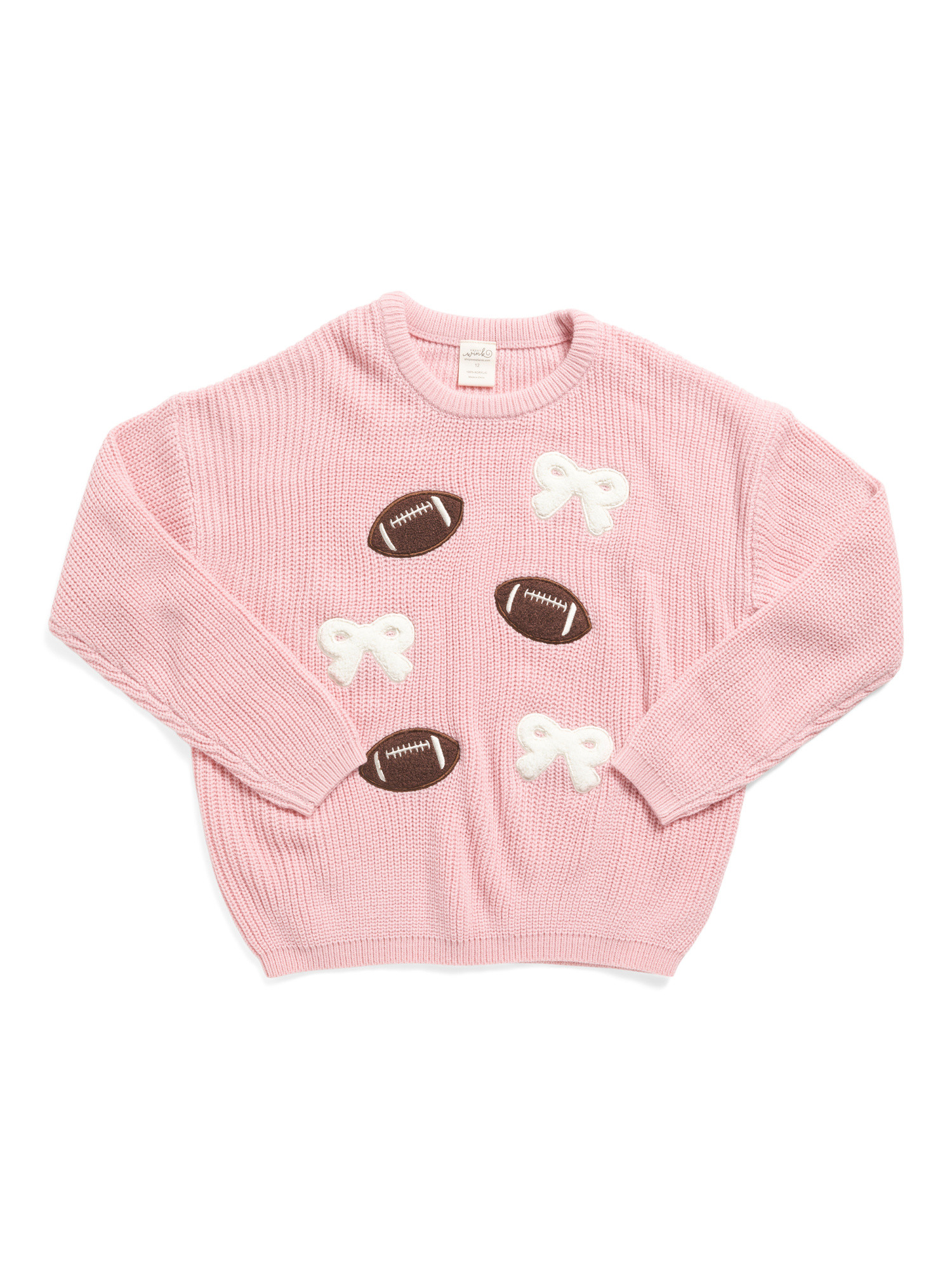 Girls Football Patch Sweater | Kids' Tops | Marshalls | Marshalls
