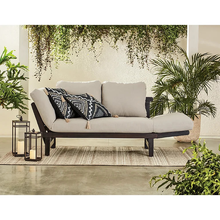 Better Homes & Gardens Delahey Outdoor Daybed, Patio Furniture with Cushions - Walmart.com | Walmart (US)