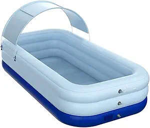 Taruor Automantic Inflatable Swimming Pool for Kids, Inflatable Kiddie Pool with Float Raft Remov... | Amazon (US)