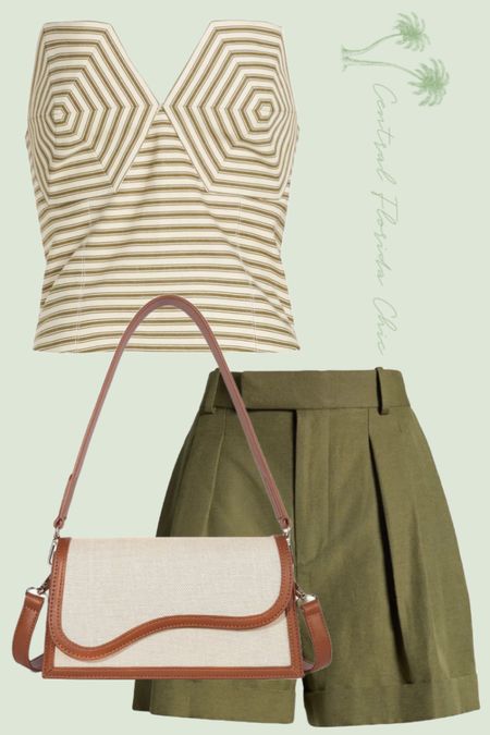 Napa Valley wine tasting outfit. Green summer outfit  