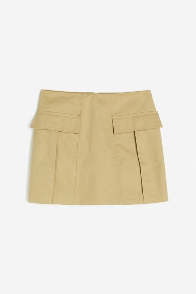 Linen-blend Cargo Mini Skirt | H&M (US + CA)