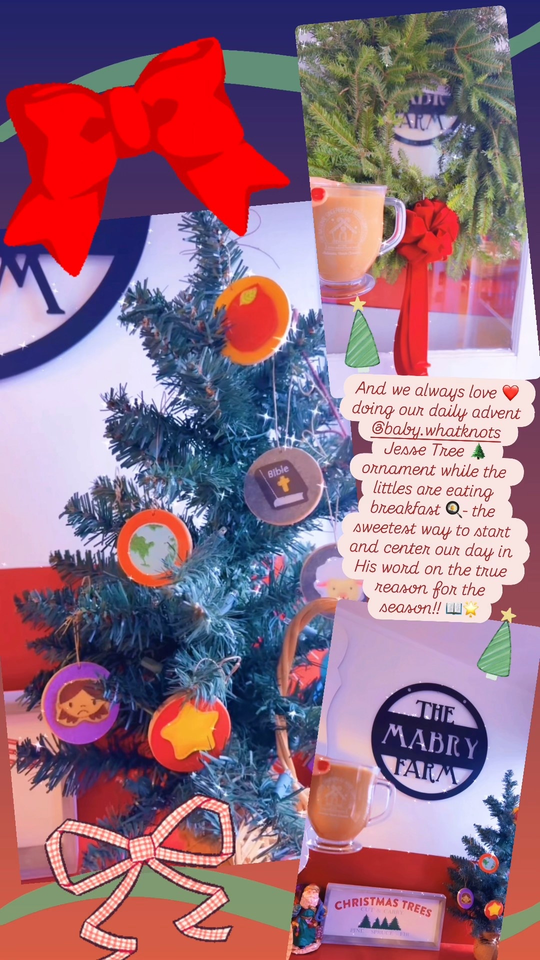 And we always love ❤️ doing our daily advent @babywhatknots Jesse Tree 🌲 ornament while the littles are eating breakfast 🍳- the sweetest way to start and center our day in His word on the true reason for the season!! 📖🌟

#LTKHoliday