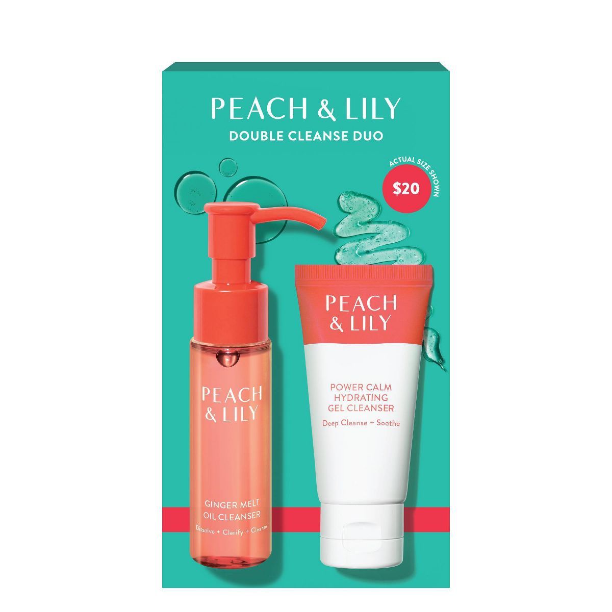 Peach & Lily Double Cleanse Skincare Set - 0.67 fl oz/2pc - Ulta Beauty | Target