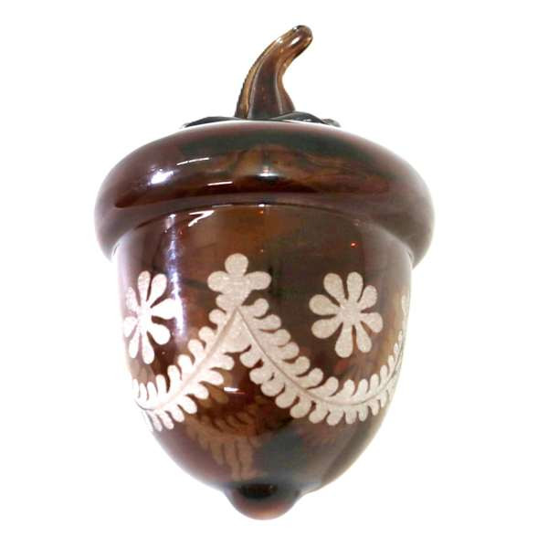 Brown Glass Acorn, 5.5" | At Home