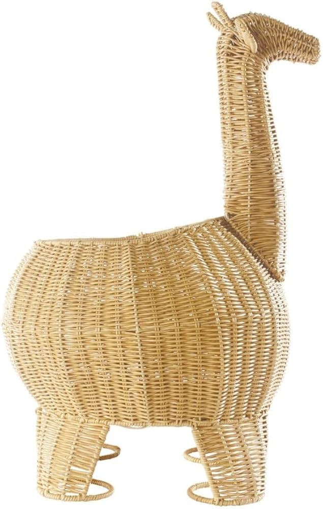 Kaplan Early Learning Giraffe Washable Wicker Floor Basket | Home Decor Organizer | Animal-Shaped... | Amazon (US)