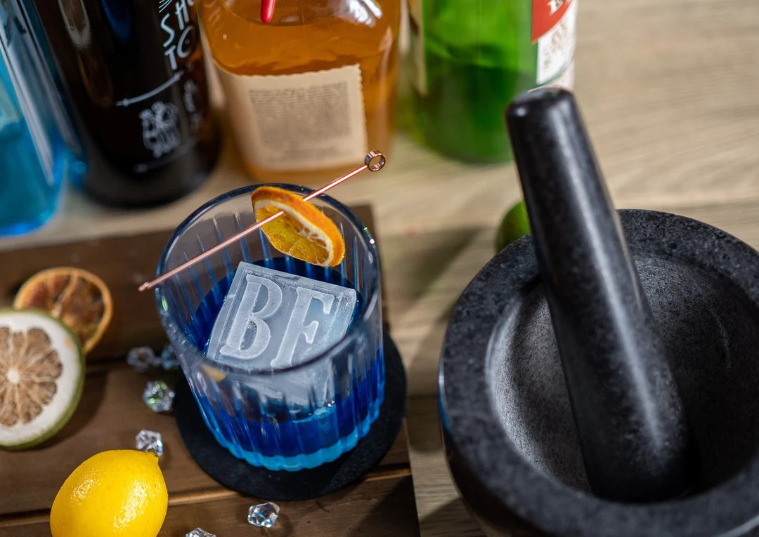 MONOGRAM Whiskey Custom 2-in Cocktail Ice Cube Tray, Personalized Silicone Cocktail Ice Cube Mold... | Etsy (US)