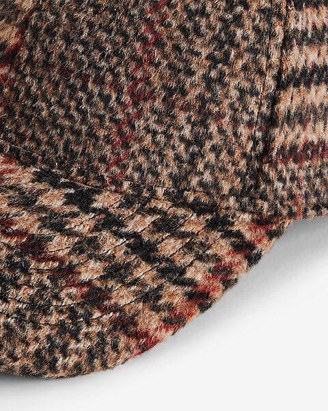 Plaid Wool-Blend Baseball Hat | Express