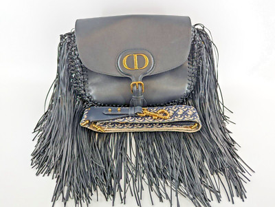 Christian Dior Bobby bag Fringe (black) Calfskin Leather | eBay US