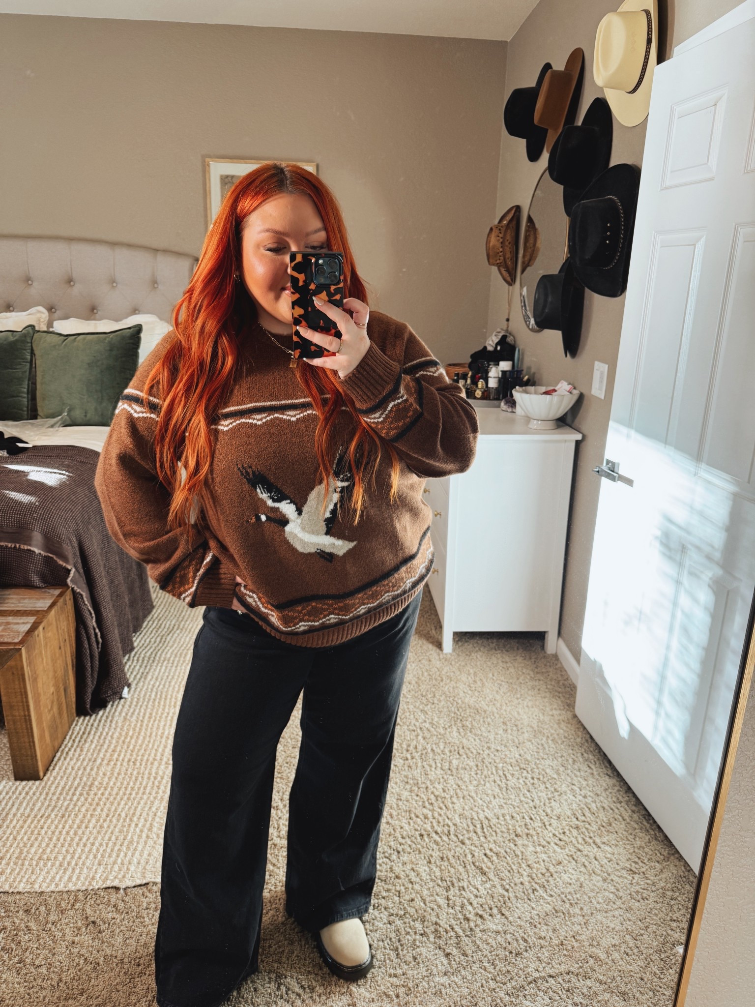 Wearing 2X in sweater + 18 in jeans!

#LTKMidsize #LTKHoliday #LTKPlusSize