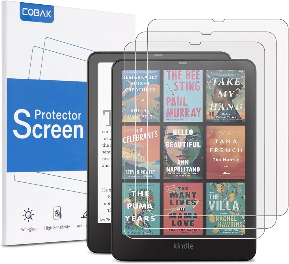 CoBak 3 Pack Anti-Glare Matte Screen Protector for 7" Kindle Paperwhite 12th Gen 2024 & Kindle Co... | Amazon (US)